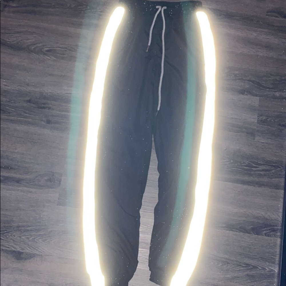 Black Reflective Joggers